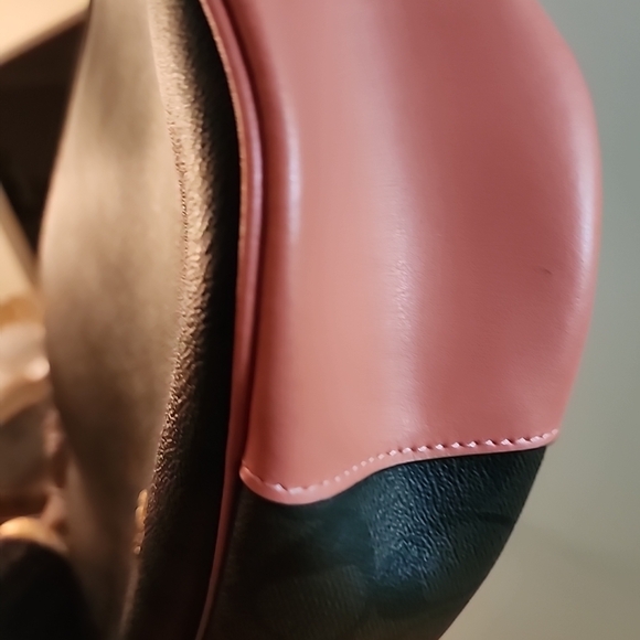 Coach Signiture Zip Brown & Coral Handbag - Picture 8 of 11